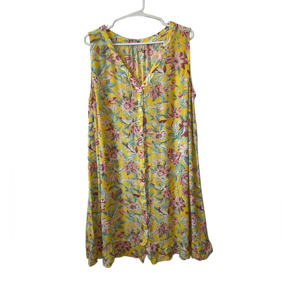 LOFT Dresses & Skirts - LOFT BEACH FLORAL FLOWY DRESS SIZE 16